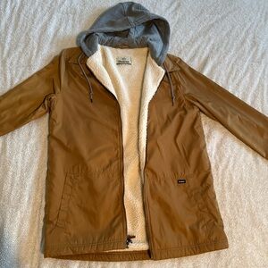 Men's Brown Ski & Snowboard Jacket with Hood